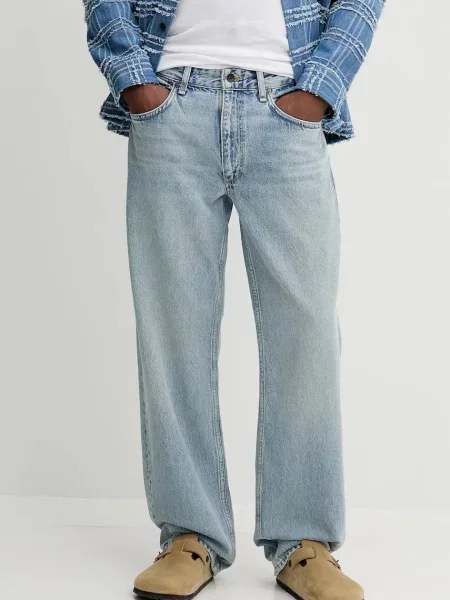 Дънки Rag & Bone мъжки синьо