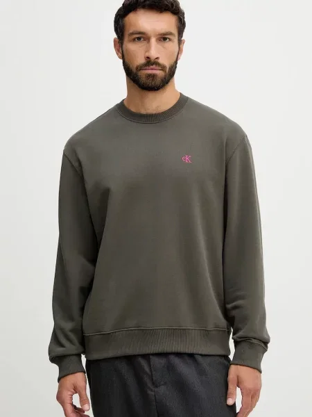 Calvin Klein Jeans mikina pánska zelená