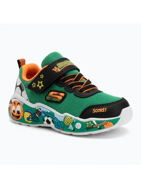 Детски обувки SKECHERS Play Scene green/multi зелено