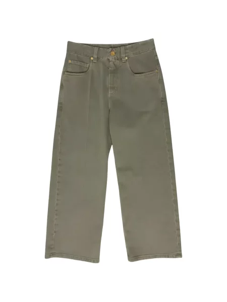 Decupat pantaloni Brunello Cucinelli verde