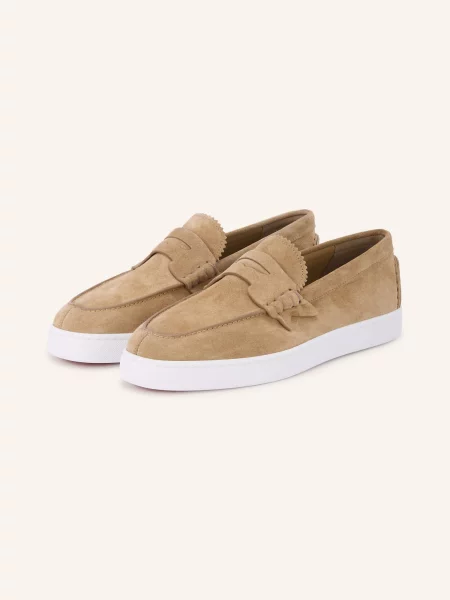 Loafers Christian Louboutin béžové