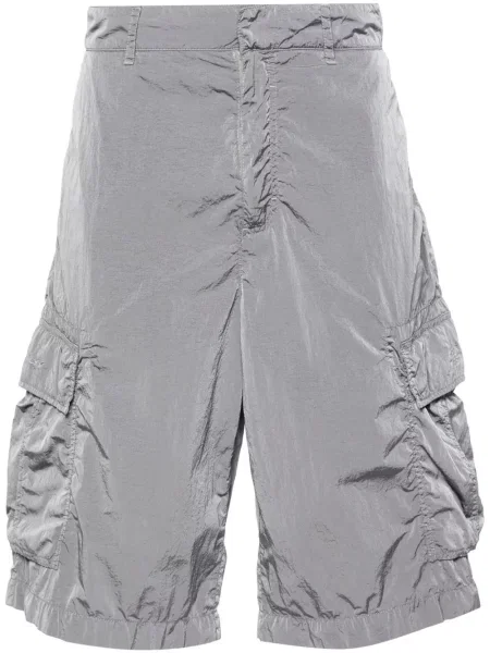 Kratke hlače kargo Givenchy s vezom siva