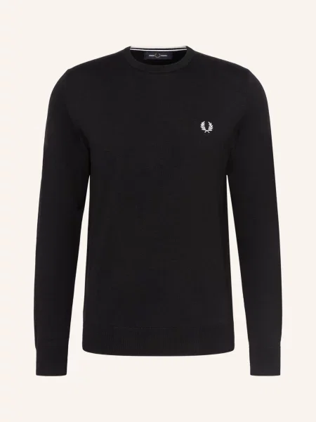 Fred Perry Sweter schwarz czarny
