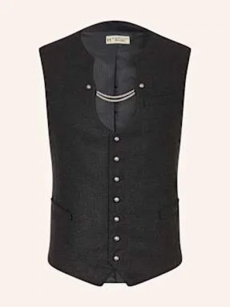 Heimatglück Tracht Krojová Vesta Jonas černá