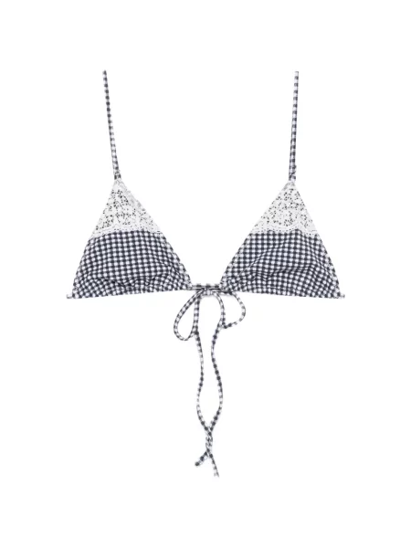Csipkés felső Frankies Bikinis kék