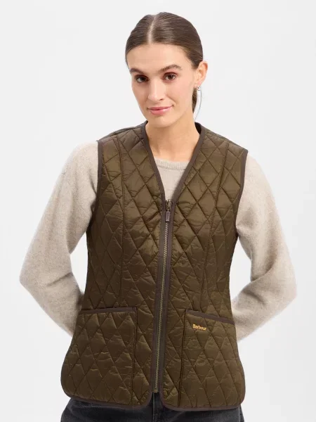 Barbour Damowa kamizelka pikowana Kobiety 40 zielony