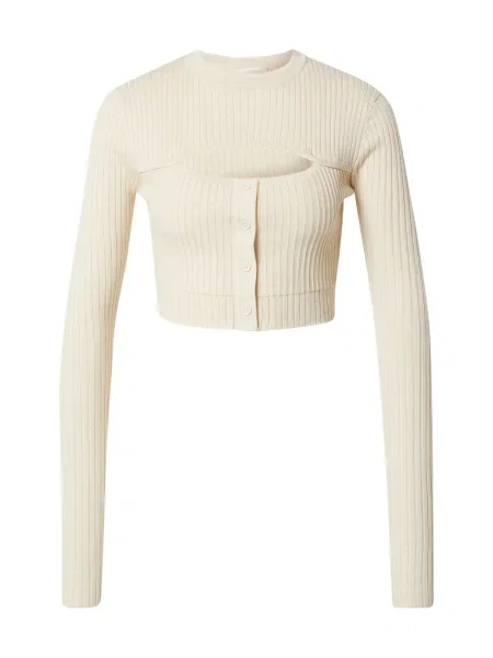 Kendall for ABOUT YOU Pulover Mary lână alb