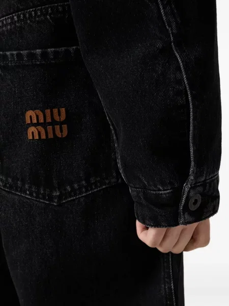 Geacă de blugi Miu Miu negru