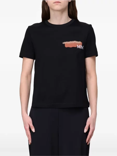 Tricou Max Mara cu imagine negru