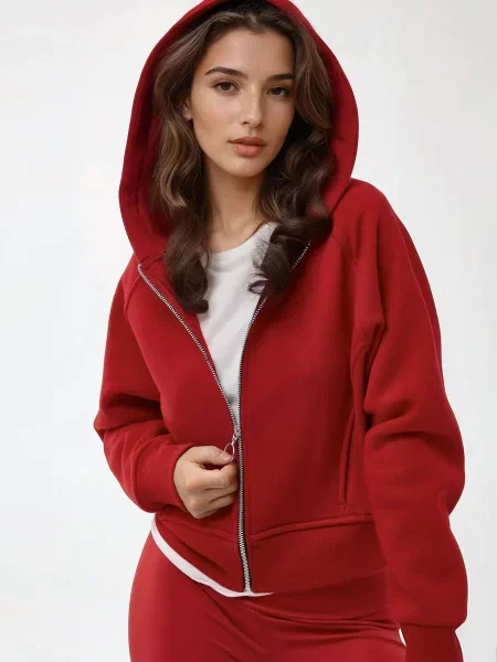 Hiccup Mikina Kapuzenpullover' červená