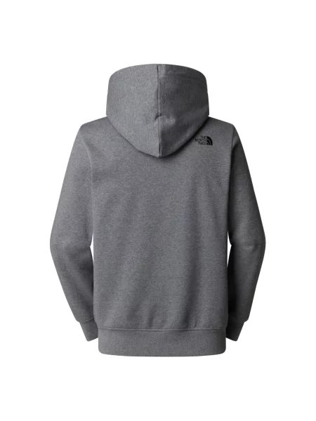Bluza z kapturem The North Face z kapturem szara