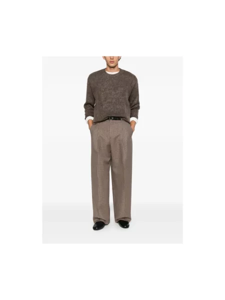 Sweter Ssstein wełniany brązowy