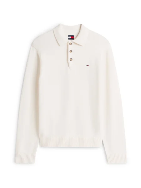 Tommy Jeans Svetr ESSENTIAL námořnická modř / červená / bílá / bílé vlny černý