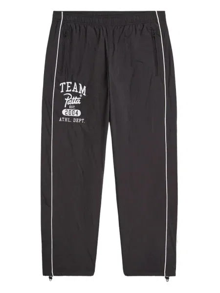 Pantaloni Patta cu broderie negru