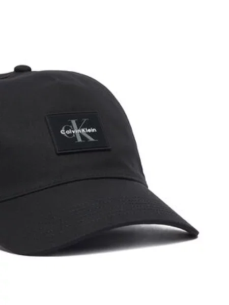 Šiltovka Calvin Klein Monologo Rubber Patch Bb Cap čierna