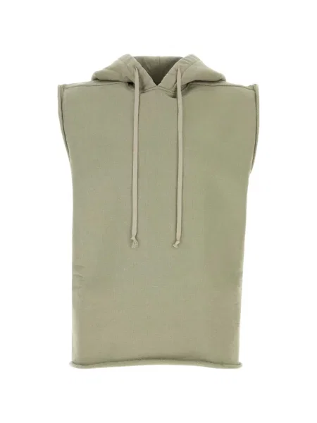 Hanorac cu glugă Rick Owens Drkshdw fără mâneci cu cordon verde