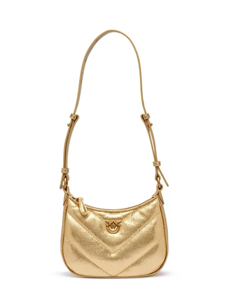 Pinko De piele geantă pe umăr Half Moon Baby
