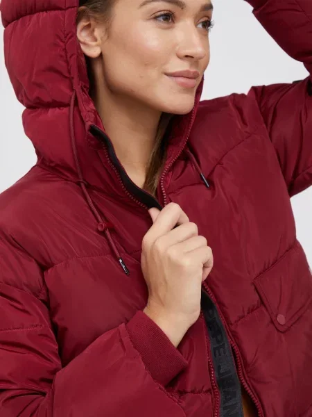 Pepe Jeans geaca femei de iarna bordo