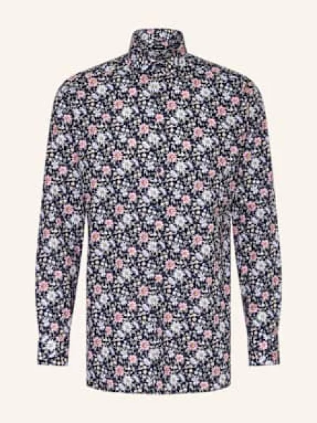 Olymp Košile Luxor Modern Fit tmavě / růžová / tmavě modrá