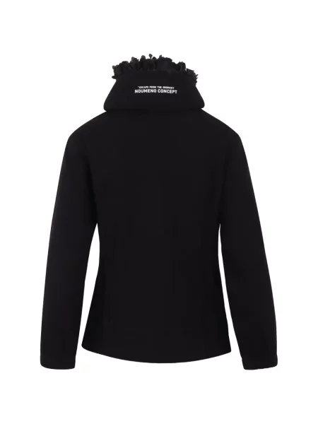 Φλοράλ hoodie Noumeno Concetp μαύρο