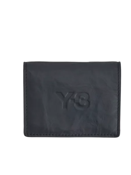 Portfel Y-3 skórzany czarny
