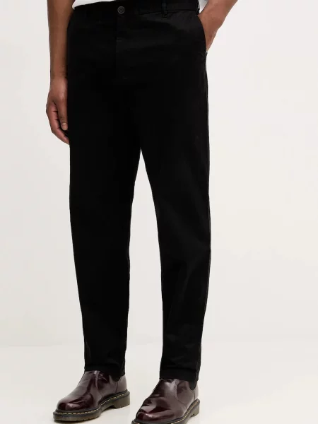 Armani Exchange pantaloni drept negru