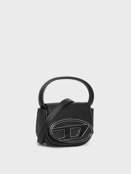 Шкіряна сумка Diesel чорна