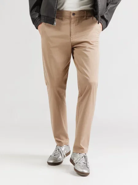 JACK & JONES Chino hlače kamela / temno modra