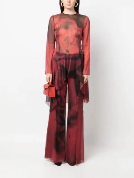 Raštuotas palaidinė Alberta Ferretti