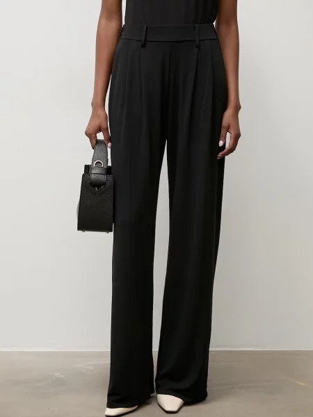 Answear.LAB pantaloni palazzo pentru femei negru