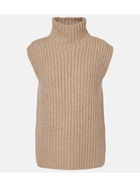 Svilen top The Row bež