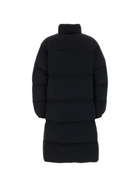 Matlasat palton Jil Sander negru