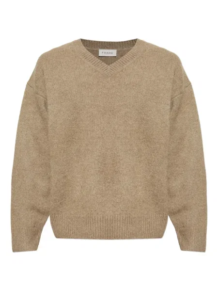 Pulover Frame cu decolteu în V maro