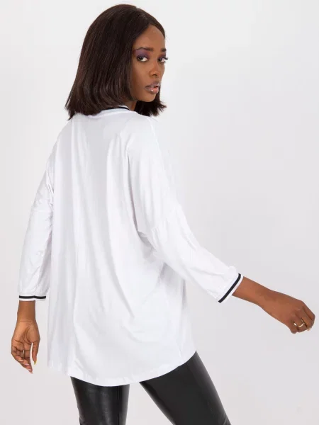 Bluză Fashionhunters casual alb