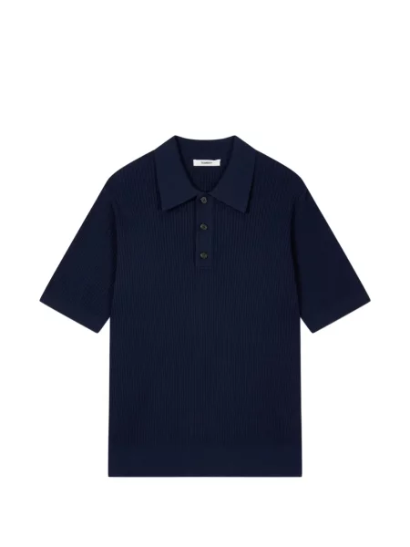 Pletené žebrované polotričko Tomboy modré