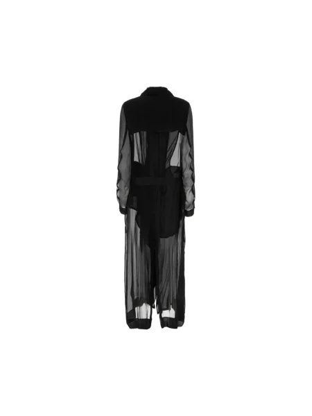 Sukienka Ann Demeulemeester z krepy czarna
