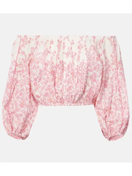 Cropp top Poupette St Barth cu model floral roz