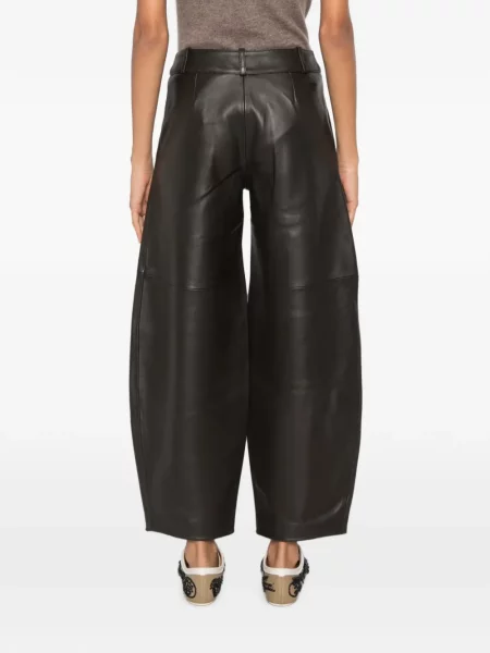 Pantaloni Co din piele maro
