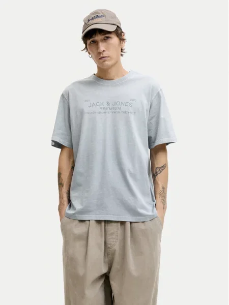 Jack & Jones Majica Blucaleb Svetlo modra
