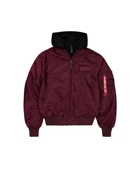 ALPHA INDUSTRIES Prehodna jakna D-Tec temno rdeča