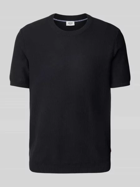 T-shirt z prążkowanymi wykończeniami model ‘Simoro’ Joop! Jeans