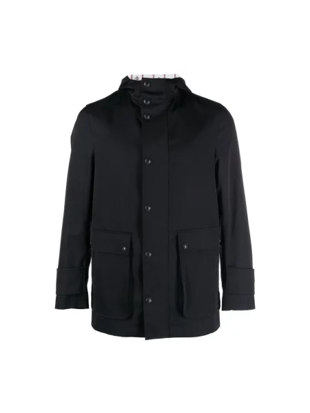 Parka Thom Browne niebieska