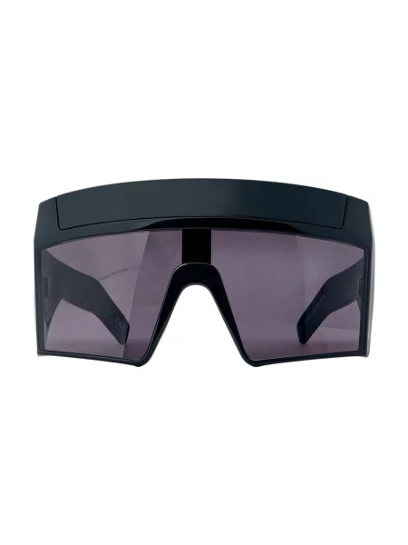 Rick Owens DRKSHDW Rev Shiny okulary przeciwsłoneczne czarne