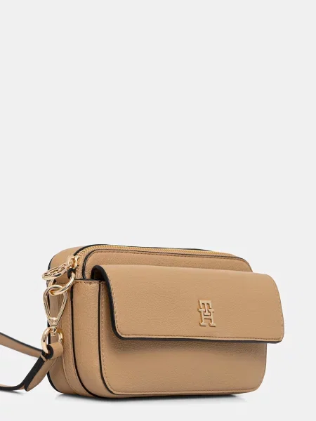 TOMMY HILFIGER Geantă de umăr nisipiu bej