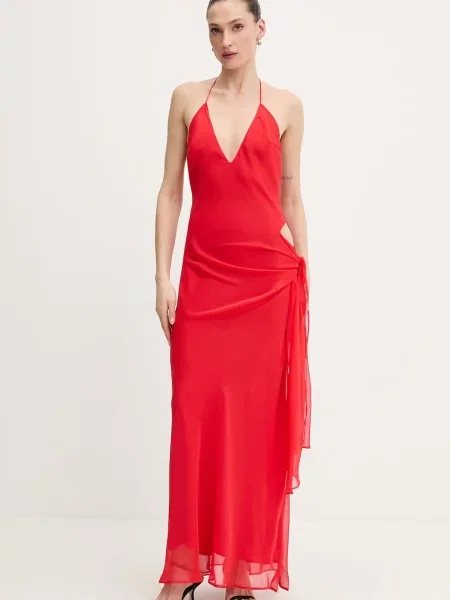 Bardot sukienka czerwona