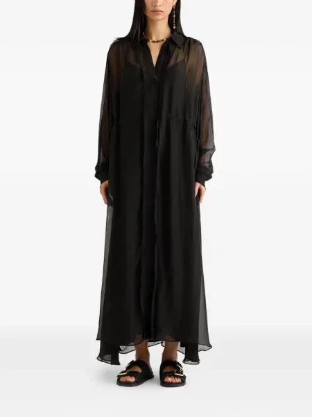 Maksi sukienka maxi Momoni garniturowa czarna