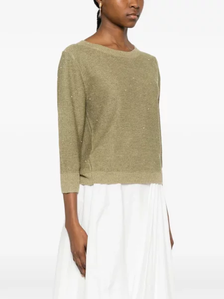 Pulover Hemisphere tricotate verde