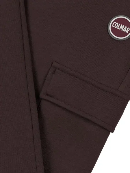 Pantaloni Colmar alergare cu autograf maro