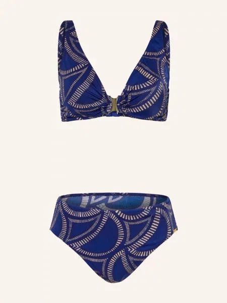 Charmline Bralette Bikiny Tribal Flow modrá béžová