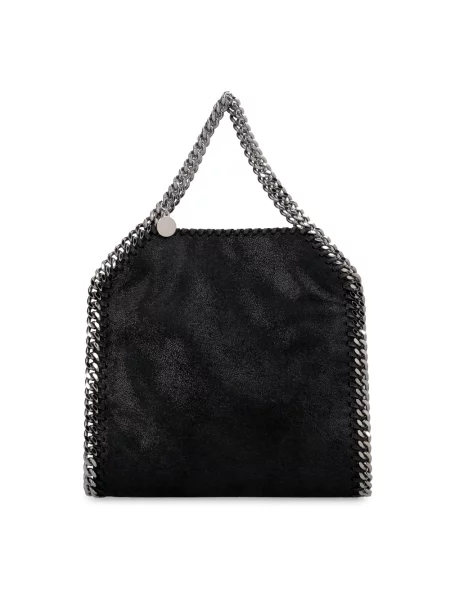 Mała mały torebka skórzana Stella Mccartney elegancka czarna
